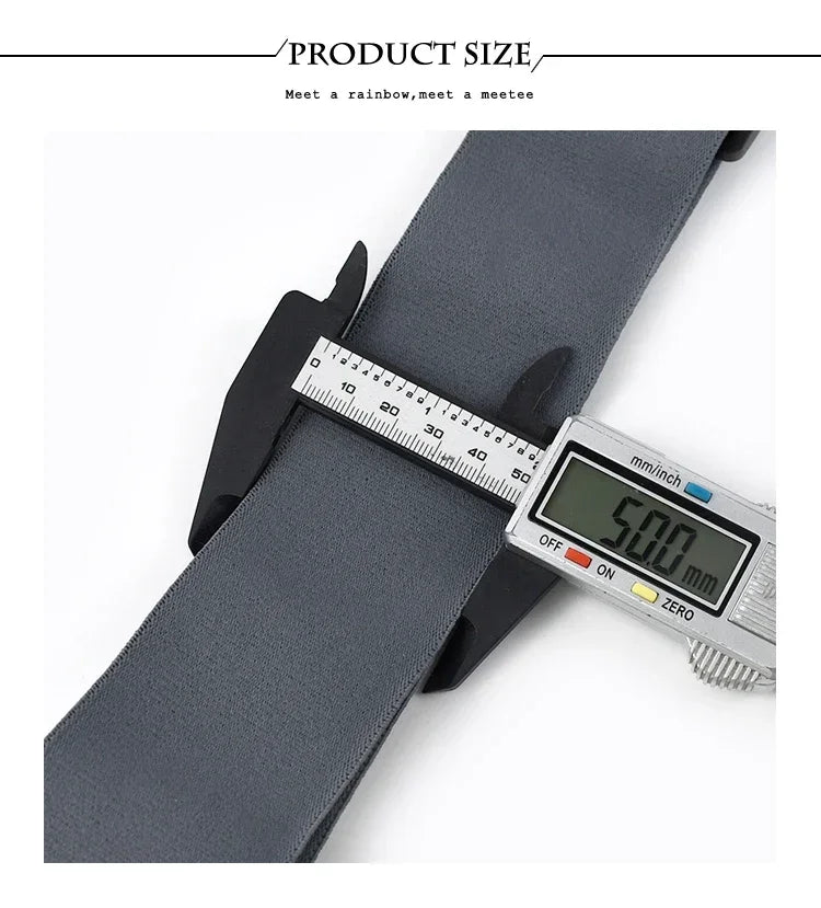 Heavy Duty Work Suspenders for Men X-Back Gripper Clasps Adjustable Strap Fully Elastic Adult Widen Men's Suspender