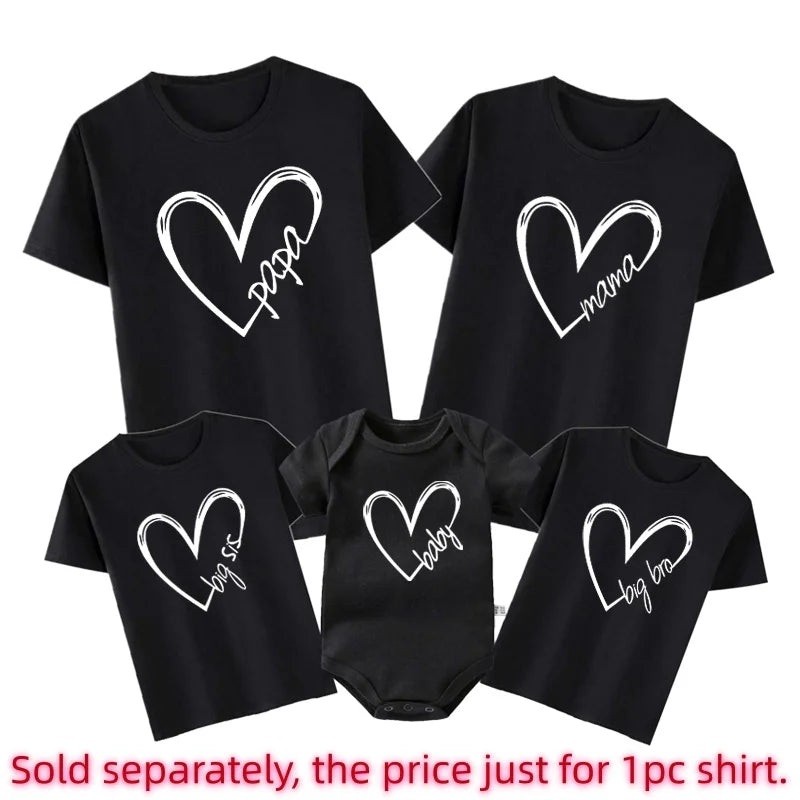 Funny Papa Mama Family Matching Outfits Daddy Mom Kids T-shirt Baby Bodysuit Family Look Father Son Clothes Father's Day Gift