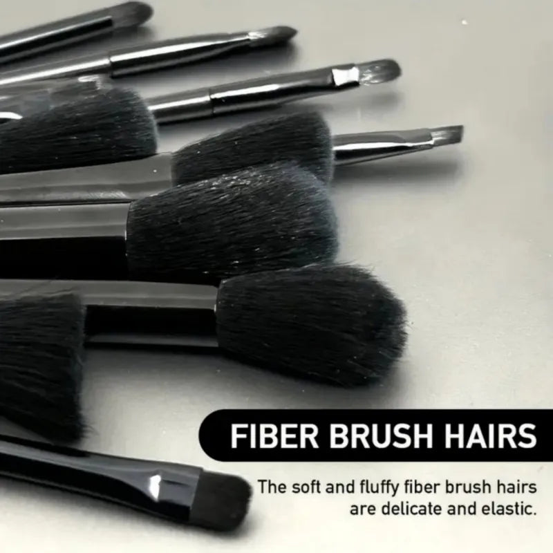 19pcs makeup tool set, including 13pcs soft makeup brushes, 3 triangular powder puffs, and 3 droplet shaped beauty eggs