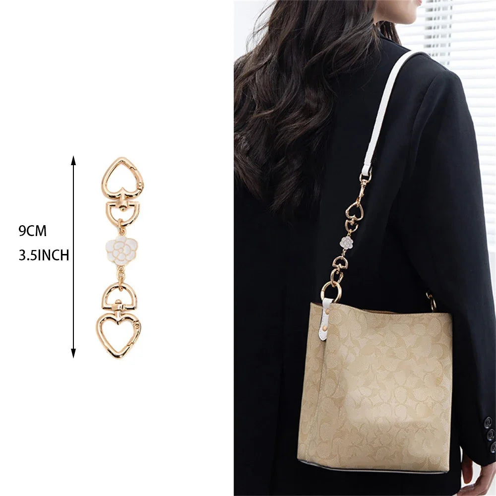 Gold Purse Extender Chain Heart Moon Alloy Bag Strap Extenders Handbag Shoulder Crossbody Replacement Accessories For Women Bags