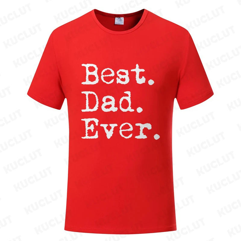 Best Dad Ever T Shirt for Men Father Family Husband Grandad Funny Birthday Gift Graphic Streetwear Short Sleeve T-shirt Summer