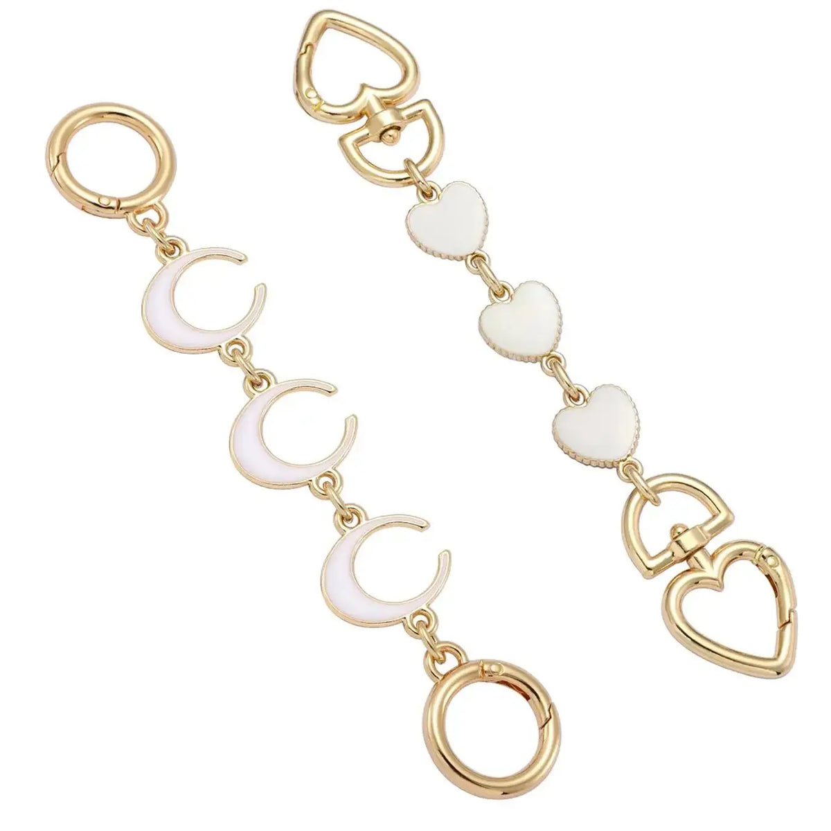 2PCS Purse Chain Extender Bag Extender Chain Purse Strap Extenders for Handbags Crossbody Bag Charms Accessories