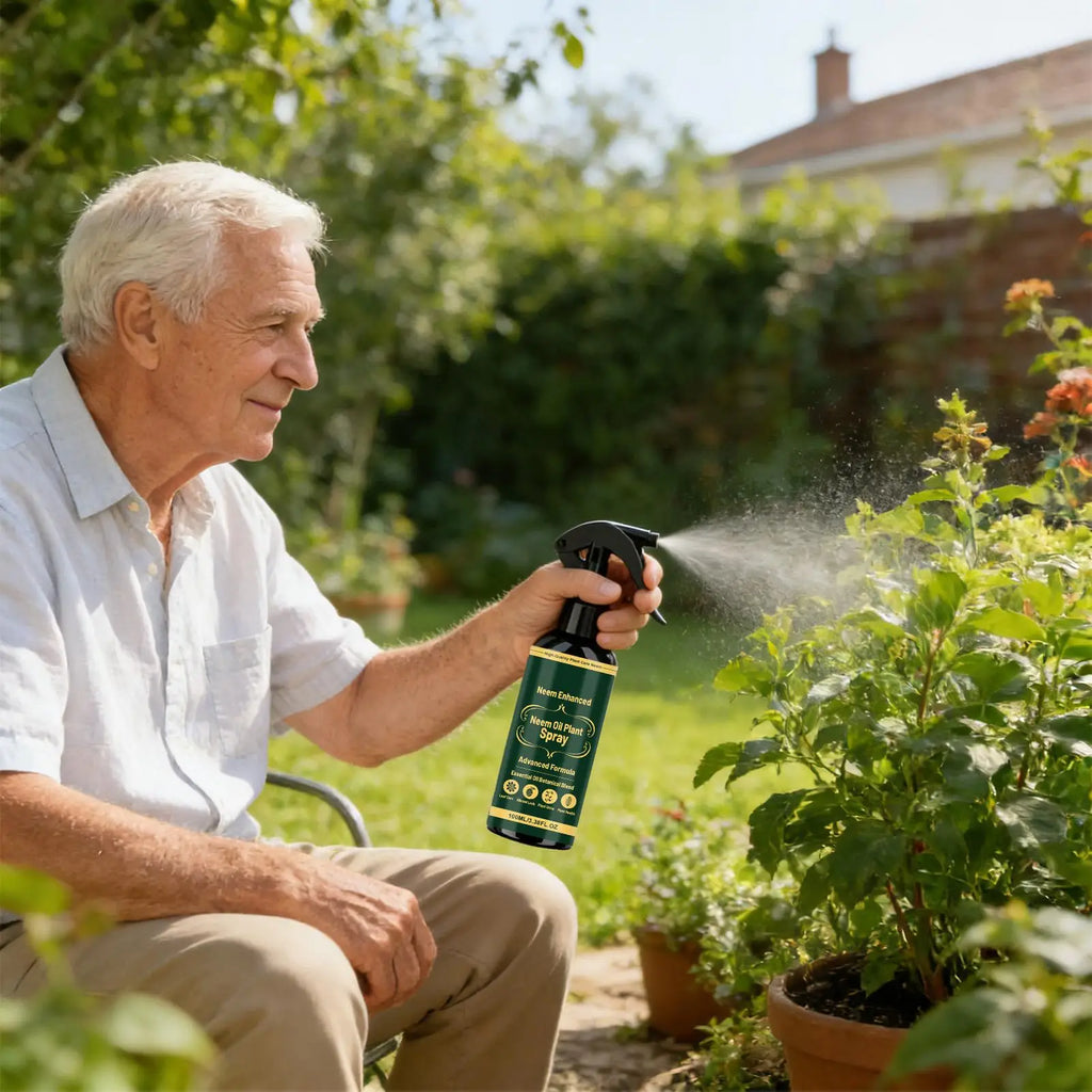 Neem Oil Plant Spray Leaf Cleaner Shine Indoor Outdoor Plants Leaf Nutrient Supplement Long Lasting Protection Plant Health Care