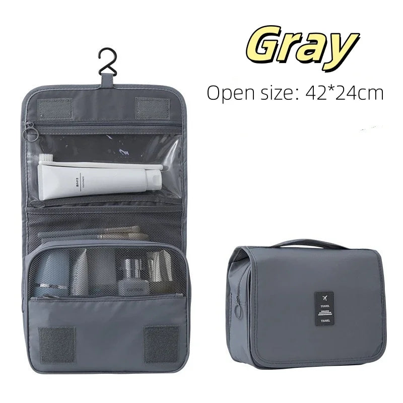 High Quality Travel Makeup Bag Waterproof Toiletries Organizer  Women Neceser Bathroom Hook Wash Pouch Hook Makeup Storage Bag