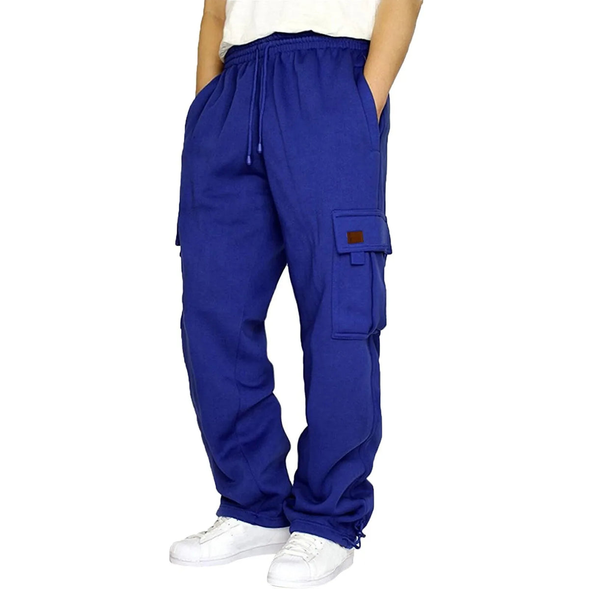 2024 New Cargo Pants Men's Loose Straight sports Clothing Solid color sweatpants Versatile Joggers Woven Casual Male Trousers ﻿