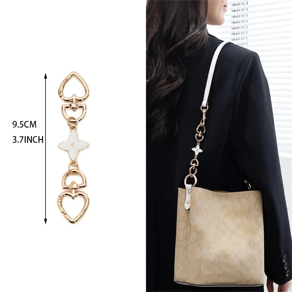 Gold Purse Extender Chain Heart Moon Alloy Bag Strap Extenders Handbag Shoulder Crossbody Replacement Accessories For Women Bags