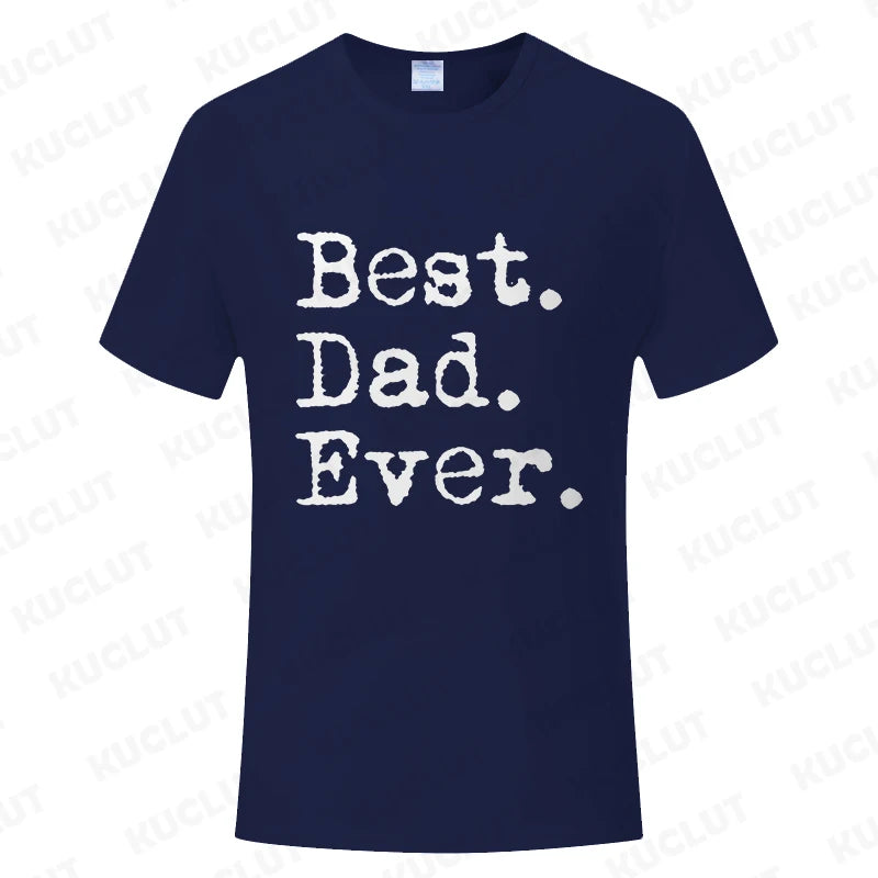 Best Dad Ever T Shirt for Men Father Family Husband Grandad Funny Birthday Gift Graphic Streetwear Short Sleeve T-shirt Summer
