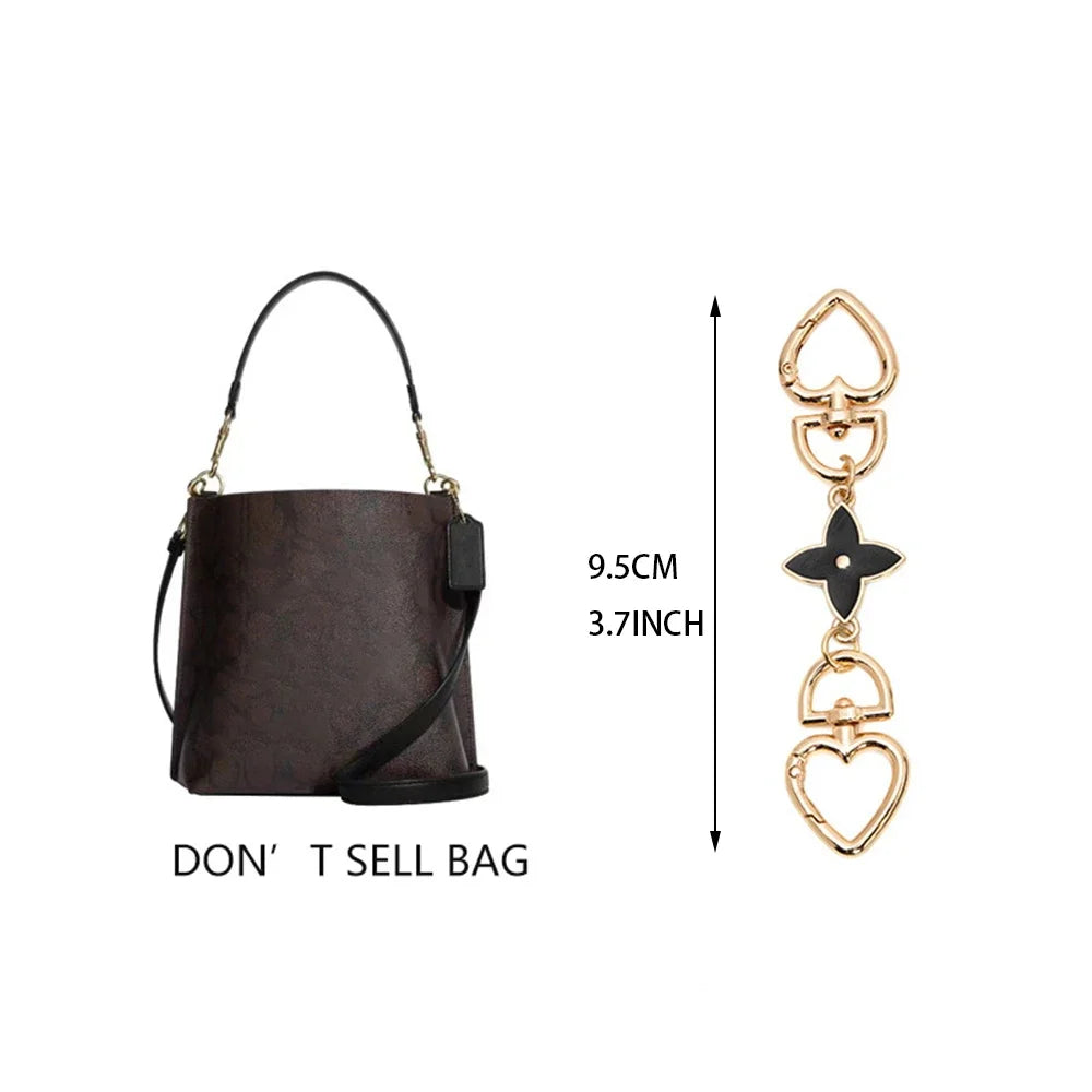 Gold Purse Extender Chain Heart Moon Alloy Bag Strap Extenders Handbag Shoulder Crossbody Replacement Accessories For Women Bags