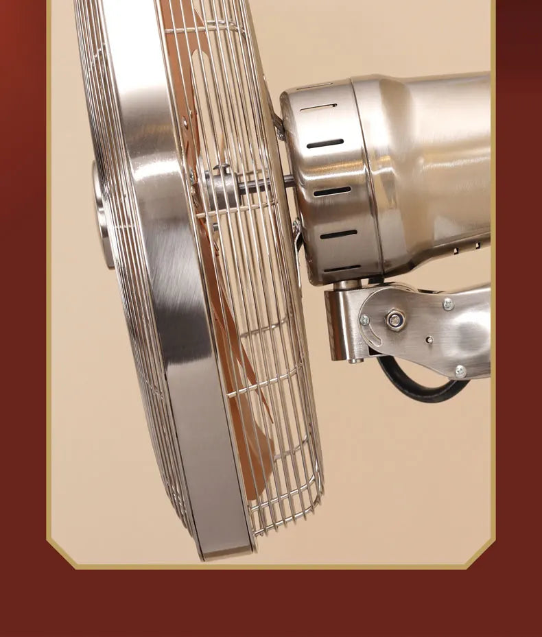 16 Inches Metal Wall Fan Wall Mounted Retro Cooling Fan Home European Commercial Restaurant Shake Head Ventiladores Electric Fan