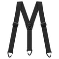 Heavy Duty Suspenders for Men Work Biker Outdoor 3.8cm Wide X-Back with 4 Snap Hook Adjustable Elastic Trouser Braces Strap Belt