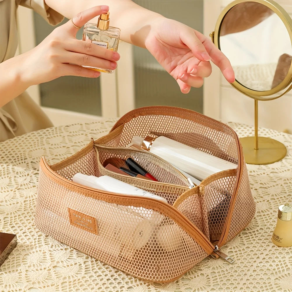 Makeup Organizer Female Toiletry Kit Bag Make Up Case Storage Pouch Luxury Lady Box, Cosmetic Bag, Organizer Bag For Travel Zip