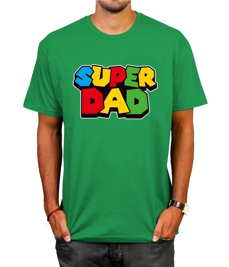 Super Dad Summer T-shirt Super Dad Men T-shirt Father's Day Gift