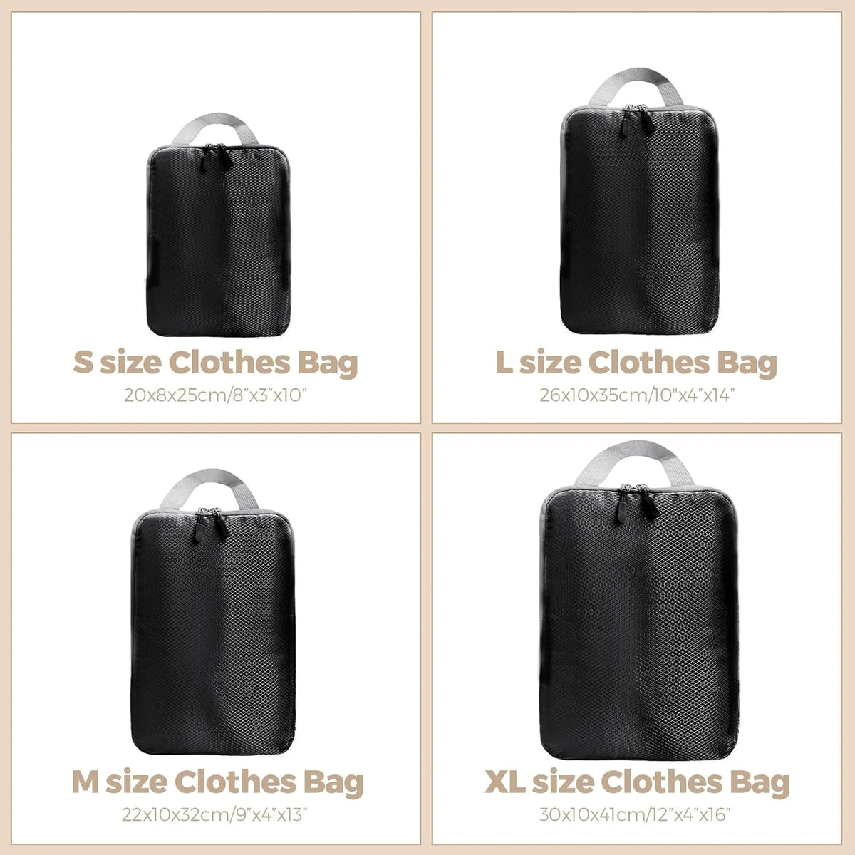 Compression Packing Cubes for Travel Organizers Bag Travel Packing Organizers Luggage Cubes for Packing Ultralight Expandable