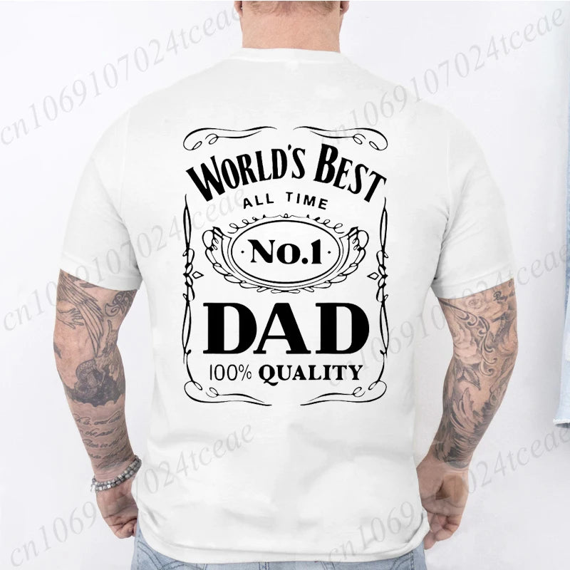 Novelty Awesome World´s Best Dad Daddy Father T Shirts Streetwear Short Sleeve Summer Fashion T-shirt Mens Shirts Birthday Gifts