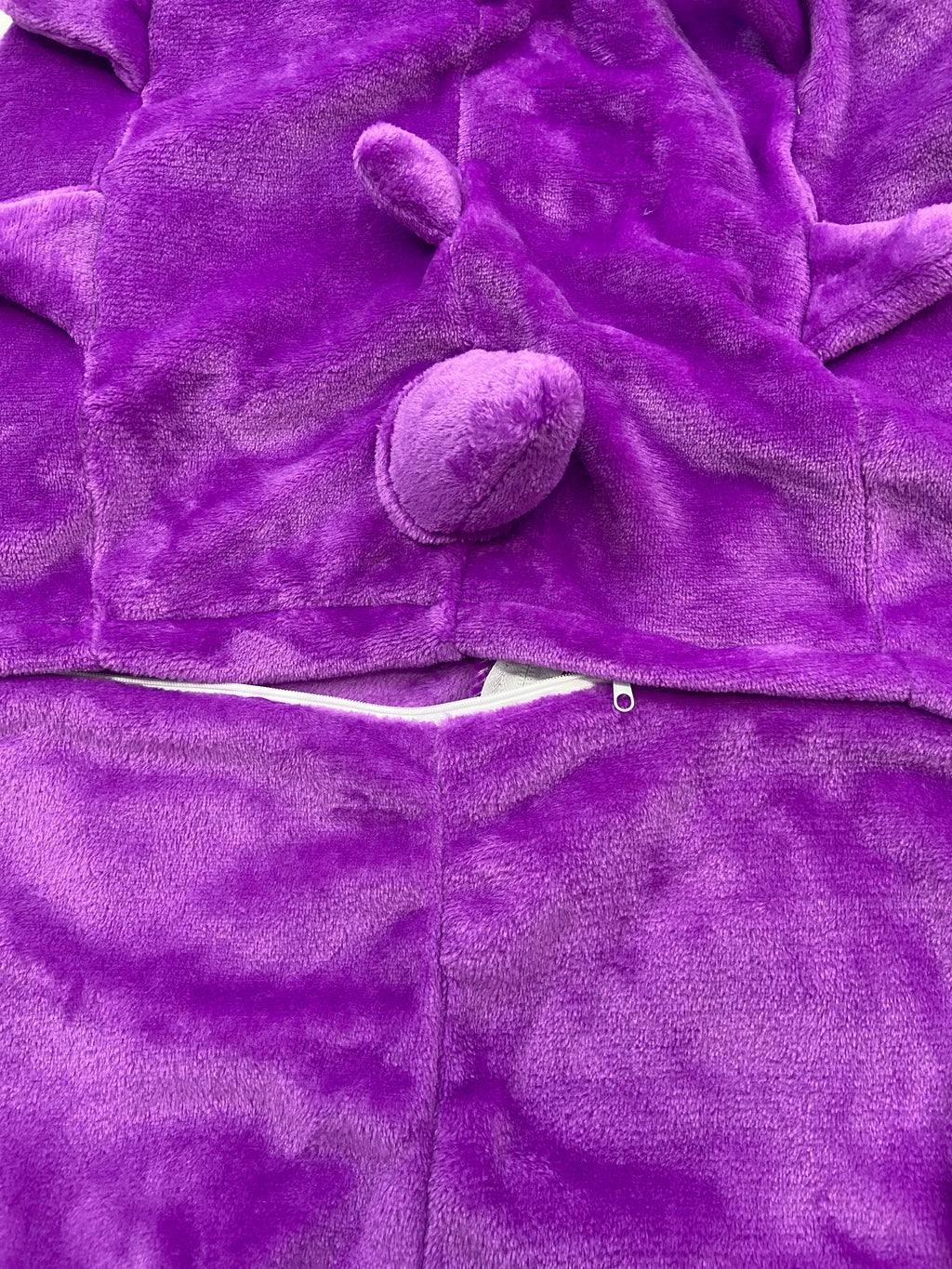 Purple Dragon Gengar Kigurumi Onesies Kids Cosplay Costume Halloween Birthday Gift Anime Zipper Flannel Pajamas