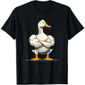 Funny Duck Fitness Black T-shirt For Men Fun Humour Text 3D Print Hip Hop Tee Shirts Summer Gym Sport Breathable Fashion Top