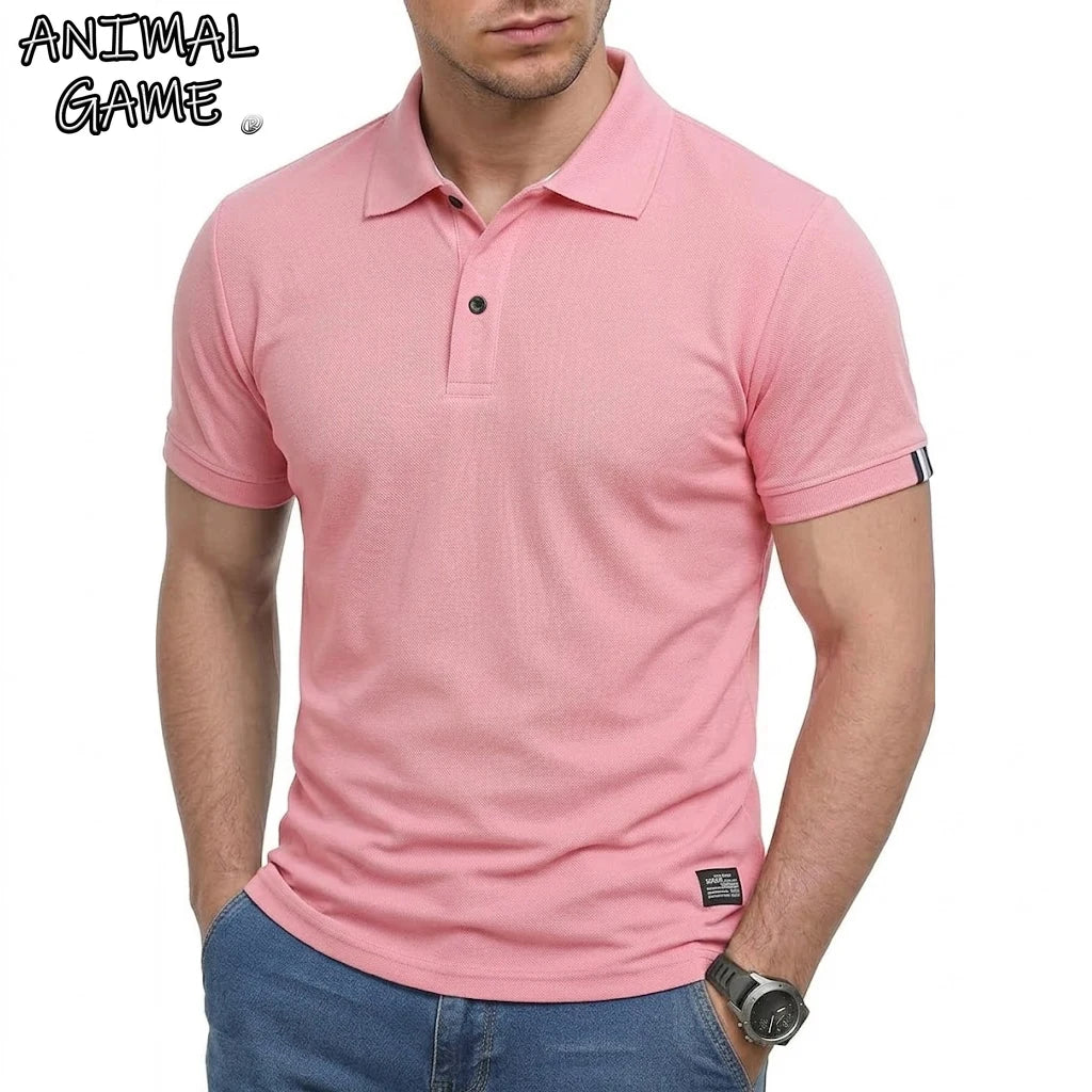 Men's Short Sleeve Polo Shirts Summer Casual T-Shirts for Men Dry Fit Hikking TShirt Tops Lightweight Shirts for Work Athletic