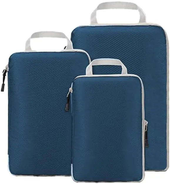 3/4Set Compression Packing Cubes for Travel, Lightweight Space-Saving Extendable Packing Organizer for Carry on Luggage Suitcase