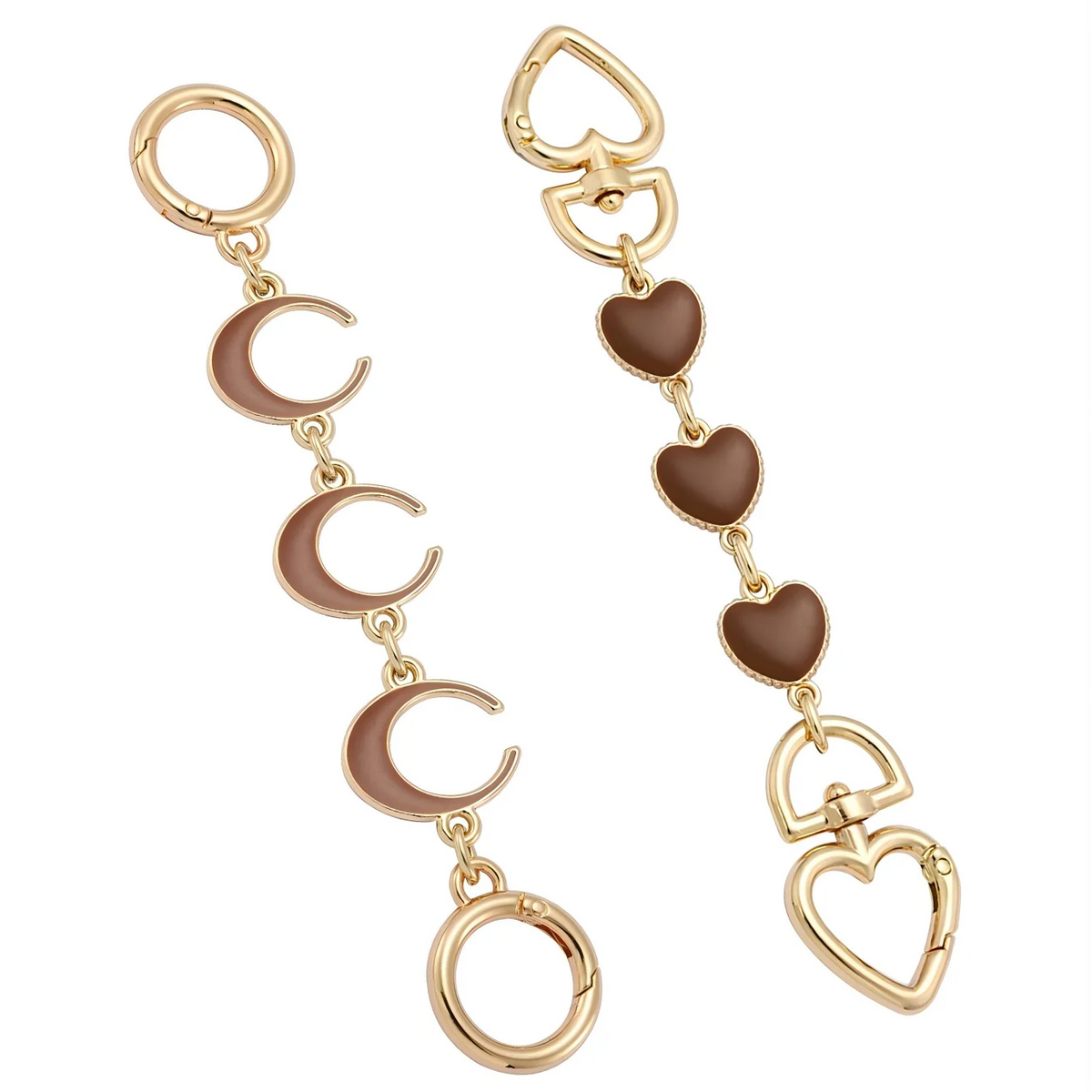 2PCS Purse Chain Extender Bag Extender Chain Purse Strap Extenders for Handbags Crossbody Bag Charms Accessories