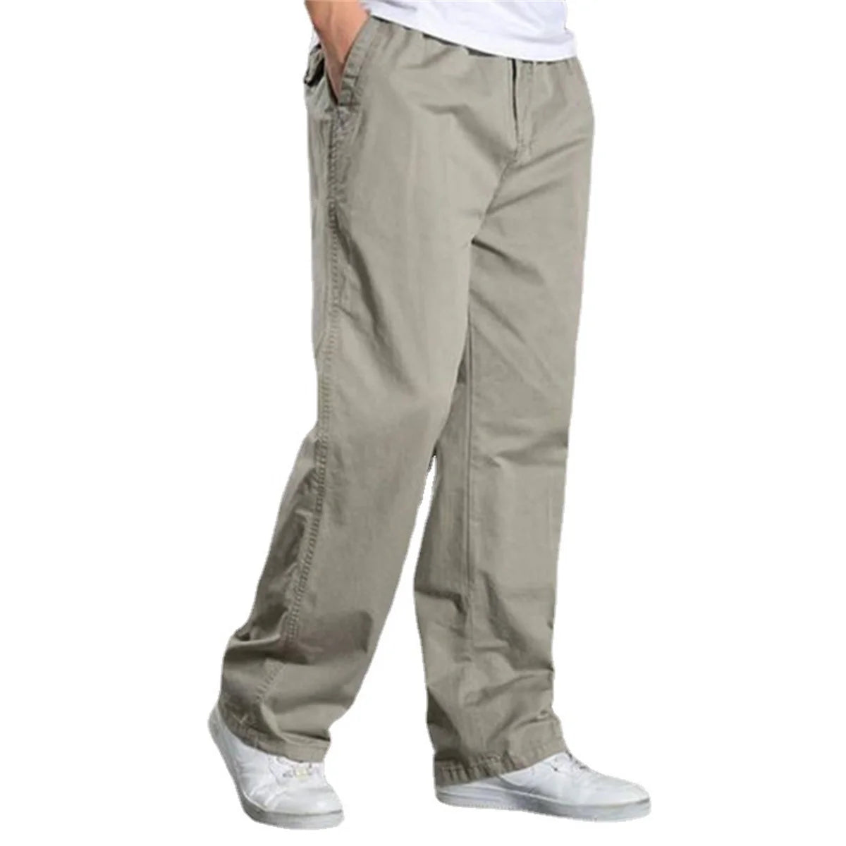 Men's Cargo Pants Summer Spring Cotton Work Wear Cotton Large Size  Casual Climbing Joggers Sweatpants Hombre Autumn Trousers
