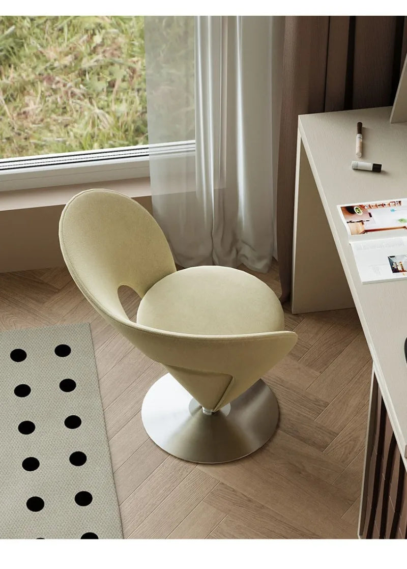 Modern Simple Makeup Stool Luxury Bedroom Dressing Room Rotatable Stools Multiple Colors Creative Interior Home Furniture