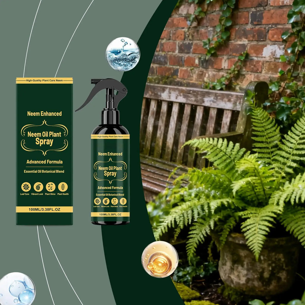 Neem Oil Plant Spray Leaf Cleaner Shine Indoor Outdoor Plants Leaf Nutrient Supplement Long Lasting Protection Plant Health Care