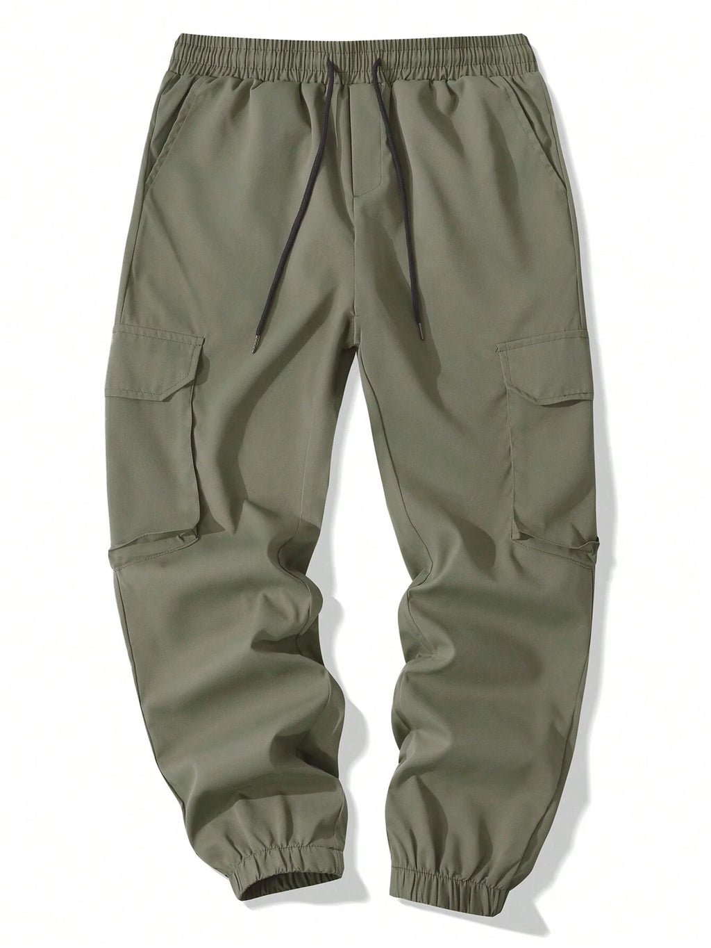 Men's Casual Cargo Pants Sweatpants Outdoor Bunched Long Trousers Autumn Multi-Pocket Durable Workwear Joggers Streetwear