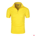 2025 New Men's Collar T-Shirt White Casual Short Sleeved Golf Collar Shirt New Polo Shirt Summer High Quality