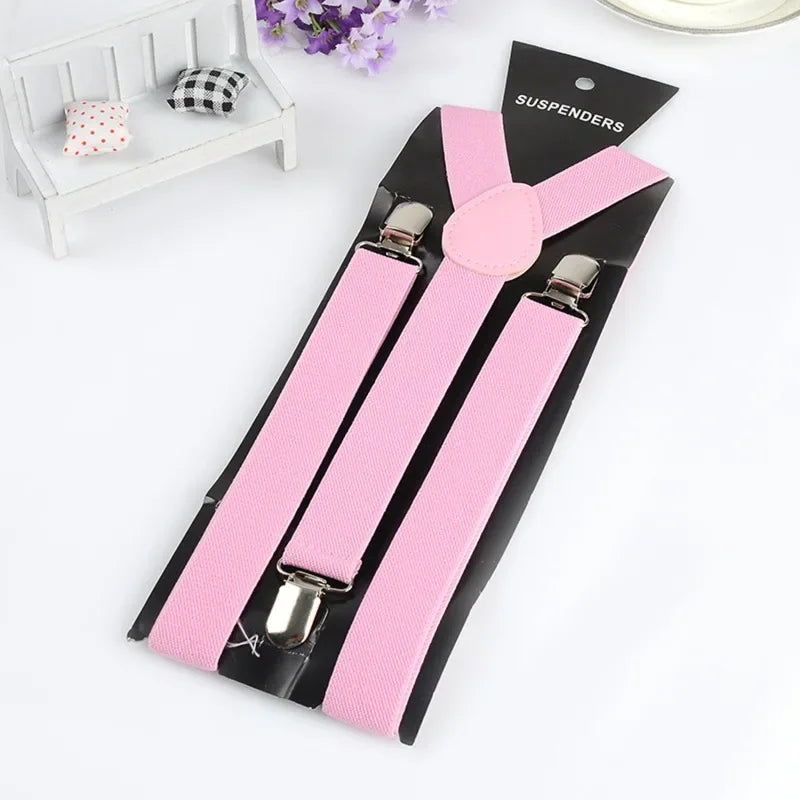 Men's Heavy Duty Suspenders High Elastic Adjustable Braces with 3 Strong Clips for Pants Holder Ideal for Wedding Wear