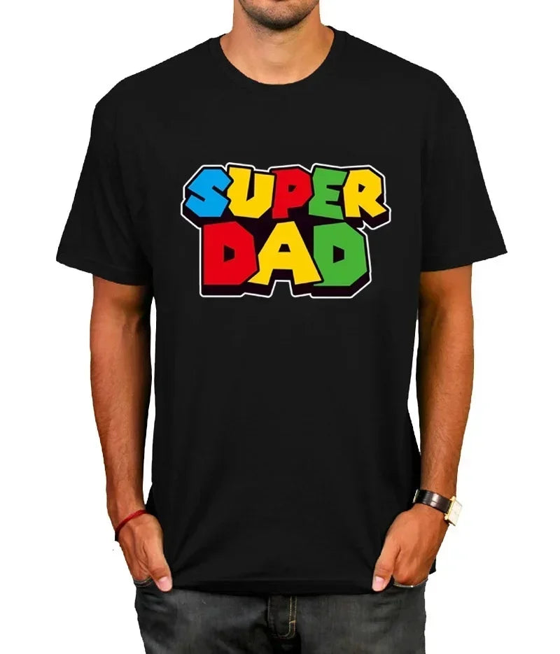 Super Dad Summer T-shirt Super Dad Men T-shirt Father's Day Gift