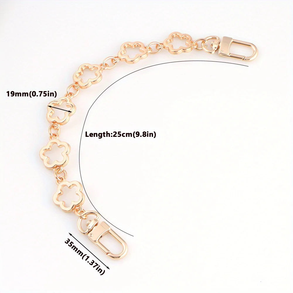 Flower Bag Extender Chain Purse Bag Strap Extender Chain DIY Women Handbag Purse Making Replacement Accessories