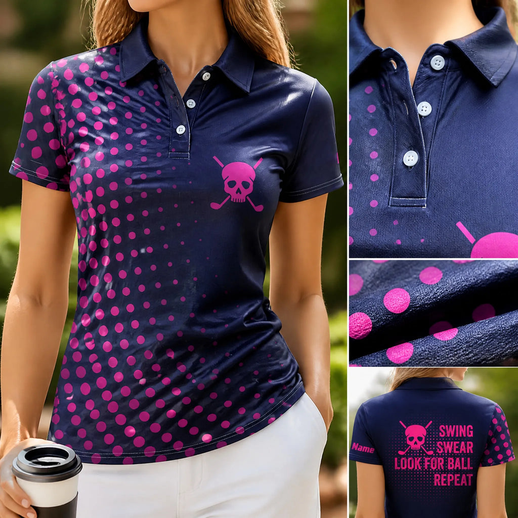 2026 Summer Golf Shirt Short Sleeve Collared Shirt New Women's Polo Shirt Printed Work Sports Casual Women's T-Shirt Top