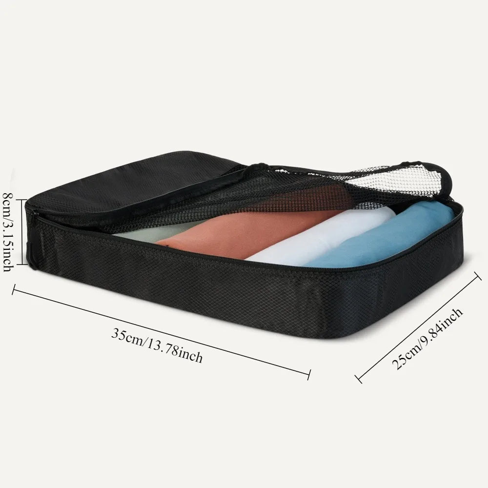 Travel Packing Cubes Luggage Organizer Bags for Suitcase Compression Storage Pouches with Mesh Lightweight Travel Accessories