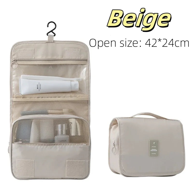 High Quality Travel Makeup Bag Waterproof Toiletries Organizer  Women Neceser Bathroom Hook Wash Pouch Hook Makeup Storage Bag