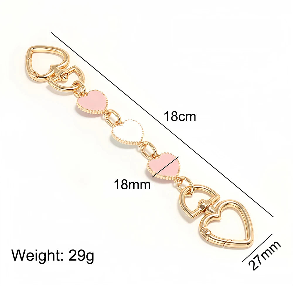 Fashion Bag Extension Chains Charm Crossbody Handbags Purse Metal Extender Chain Replacement DIY Shoulder Bag Accessories Gift