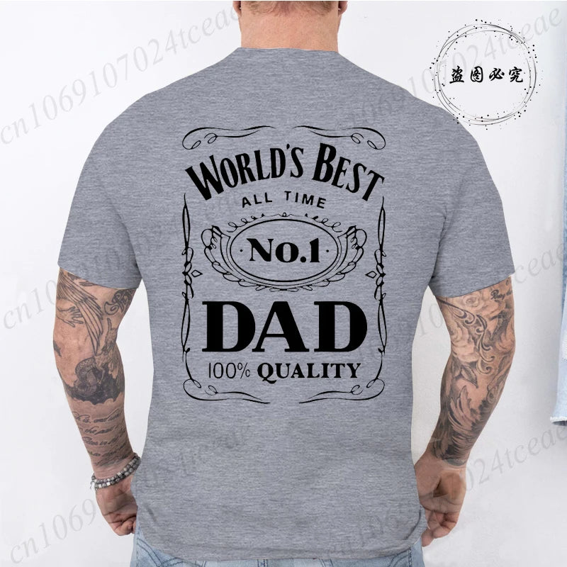Novelty Awesome World´s Best Dad Daddy Father T Shirts Streetwear Short Sleeve Summer Fashion T-shirt Mens Shirts Birthday Gifts