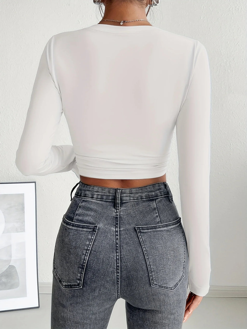 Autumn Winter Women's Long Sleeve T Shirt Slim Fit Tees Crop Tops Shirts Basic Tee Tops Workout Streetwear Y2K Fall Fashion 2025