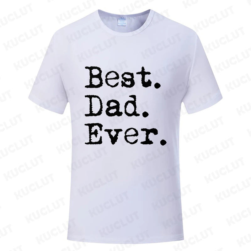 Best Dad Ever T Shirt for Men Father Family Husband Grandad Funny Birthday Gift Graphic Streetwear Short Sleeve T-shirt Summer