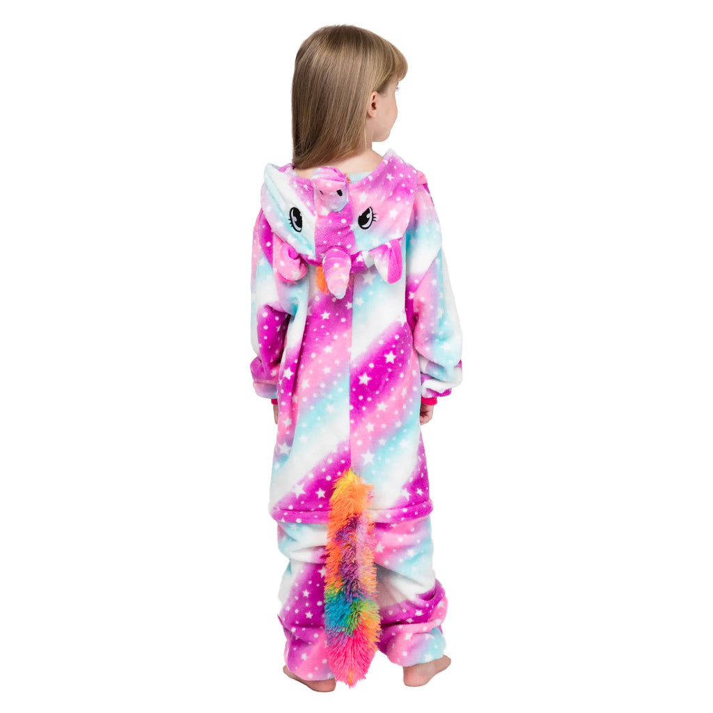 Children Pajamas Kids Unicorn Onesies Animal Cartoon Blanket Sleepers Winter Boys Girls Jumspuits Cosplay Costumes For Halloween
