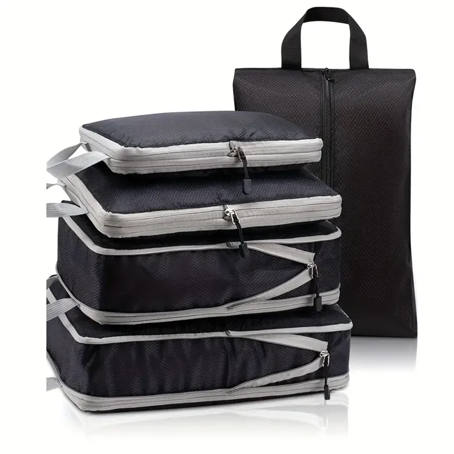 Compression Packing Cubes for Travel Organizers Bag Travel Packing Organizers Luggage Cubes for Packing Ultralight Expandable