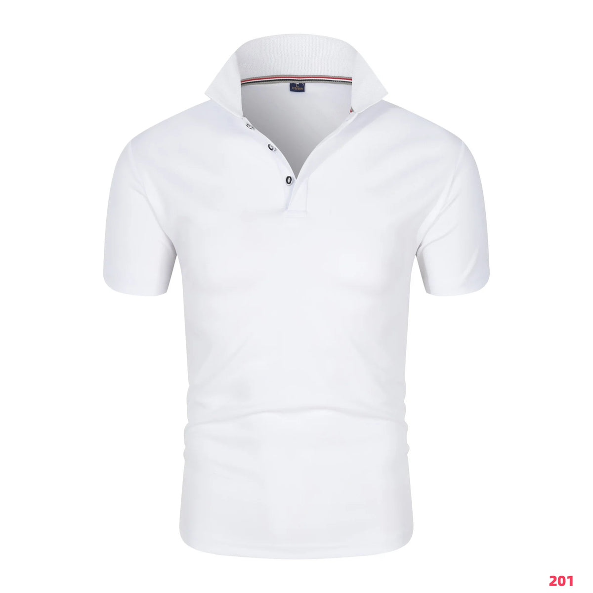 2025 New Men's Collar T-Shirt White Casual Short Sleeved Golf Collar Shirt New Polo Shirt Summer High Quality