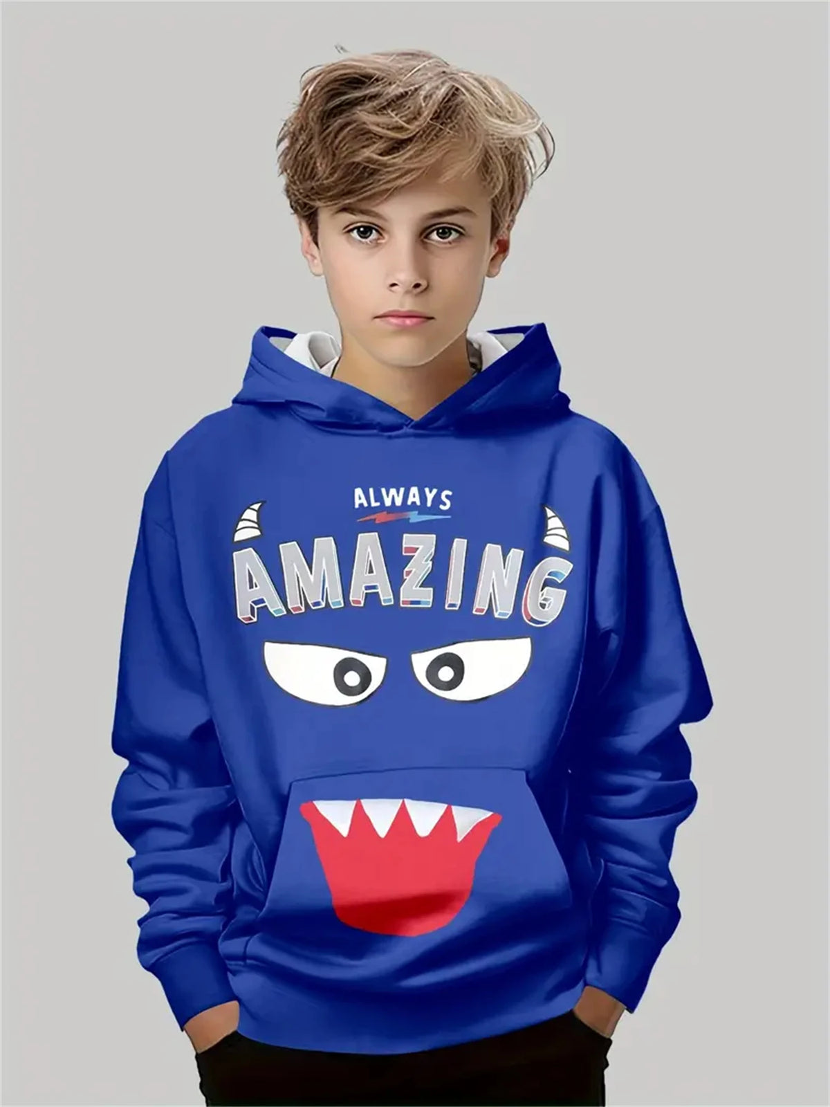 Child Sweatshirt Boys' Fashion Motocross Racing 3D Printed Casual Hoodie Long Sleeve Polyester Sport Tops Pullover Kids Clothes