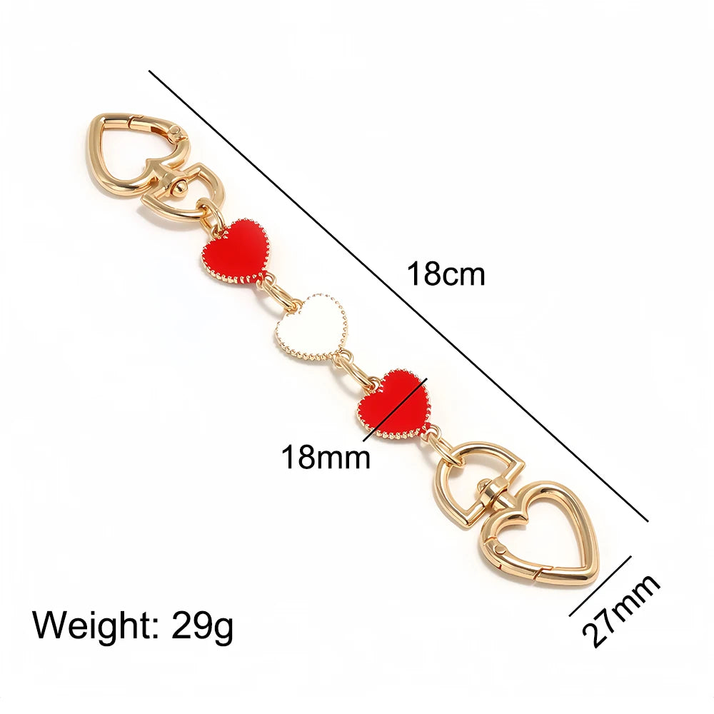 Fashion Bag Extension Chains Charm Crossbody Handbags Purse Metal Extender Chain Replacement DIY Shoulder Bag Accessories Gift