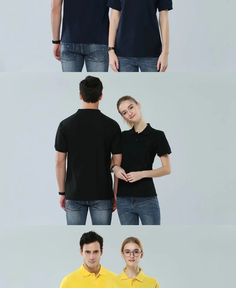 Mens Polo Shirts Short Sleeve Casual Solid Color Fashion Summer Lapel Male Turndown Tops Work Clothes Breathabl Comfortable