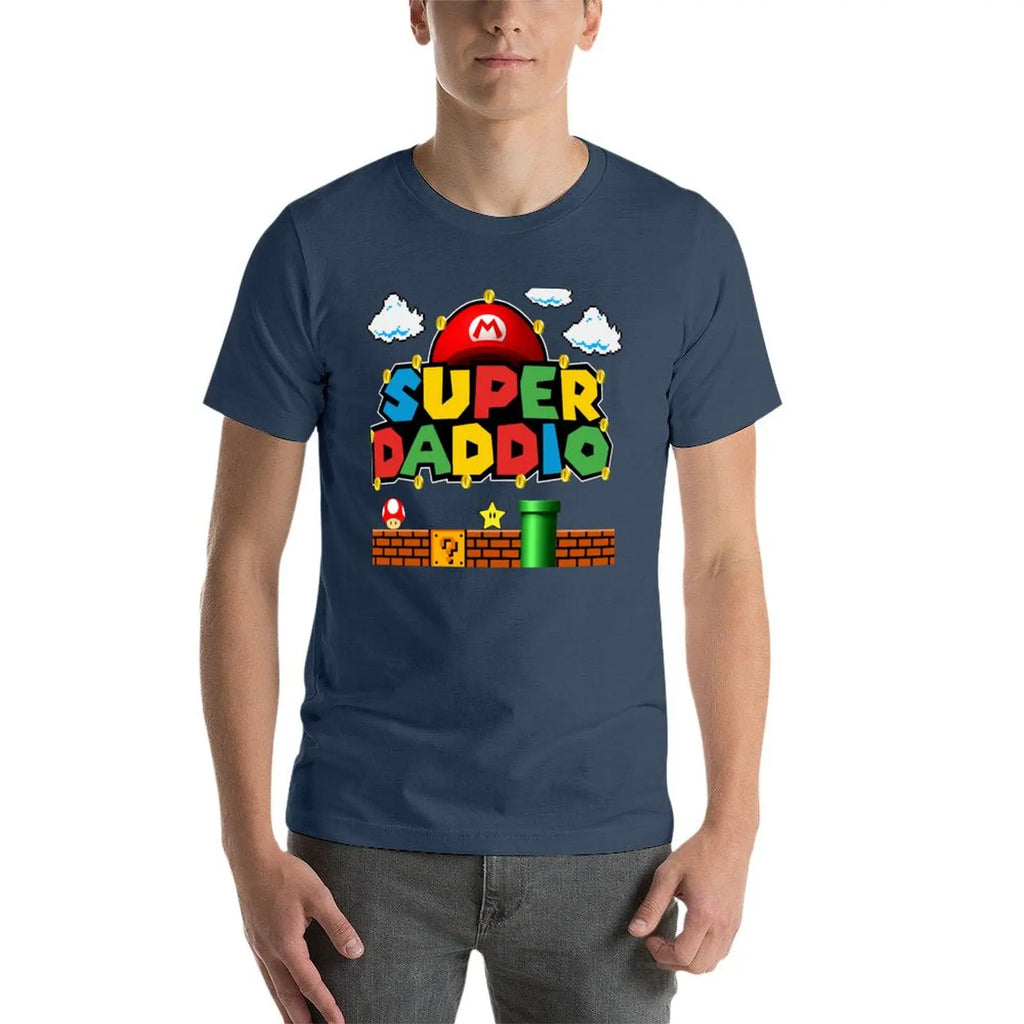 New Super Daddio Fathers Day T-Shirt t shirt for man man t shirt luxury mens graphic t shirts T-Shirt