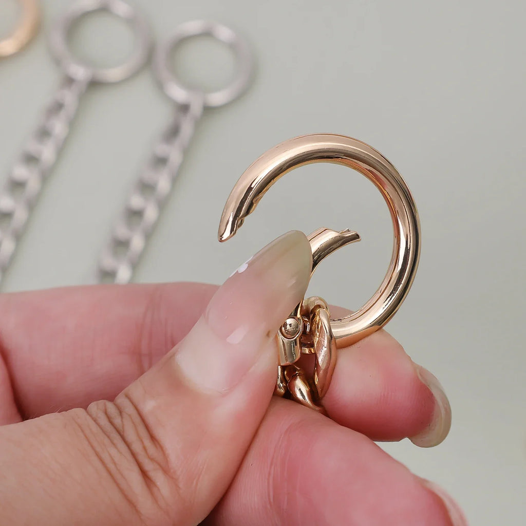14.5cm Bag Strap Extender DIY Handbag Purse Chain with Metal Buckles for Purses Handbags Wallet Clutch Shoulder Crossbody Bags