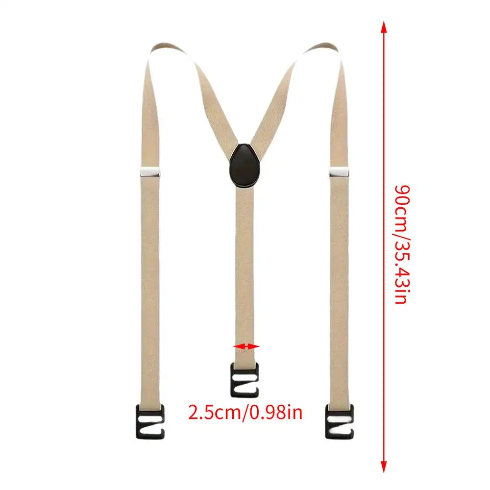 Suspenders for Men Heavy Duty Fashion Wide Black Mens Suspenders for Jeans Dress Pants X Back Elastic Adjustable Work