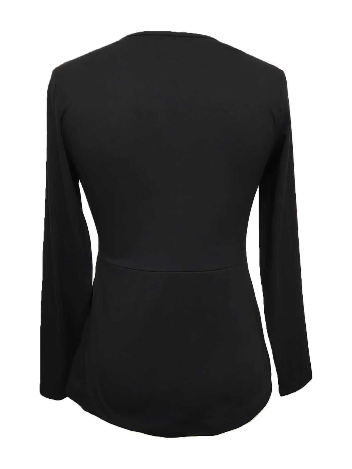 2025 New Women'S Long Sleeve T Shirts Fall Casual Tops Trendy Kink Solid Colors Blouses Autumn Pullover Clothes Camiseta Mujer