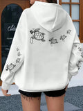 Creative Turtle Swimming Prints Women Clothing Hoodie Warm Sport Tops All-Match Comfortable Sportswears Soft Trendy Clothes