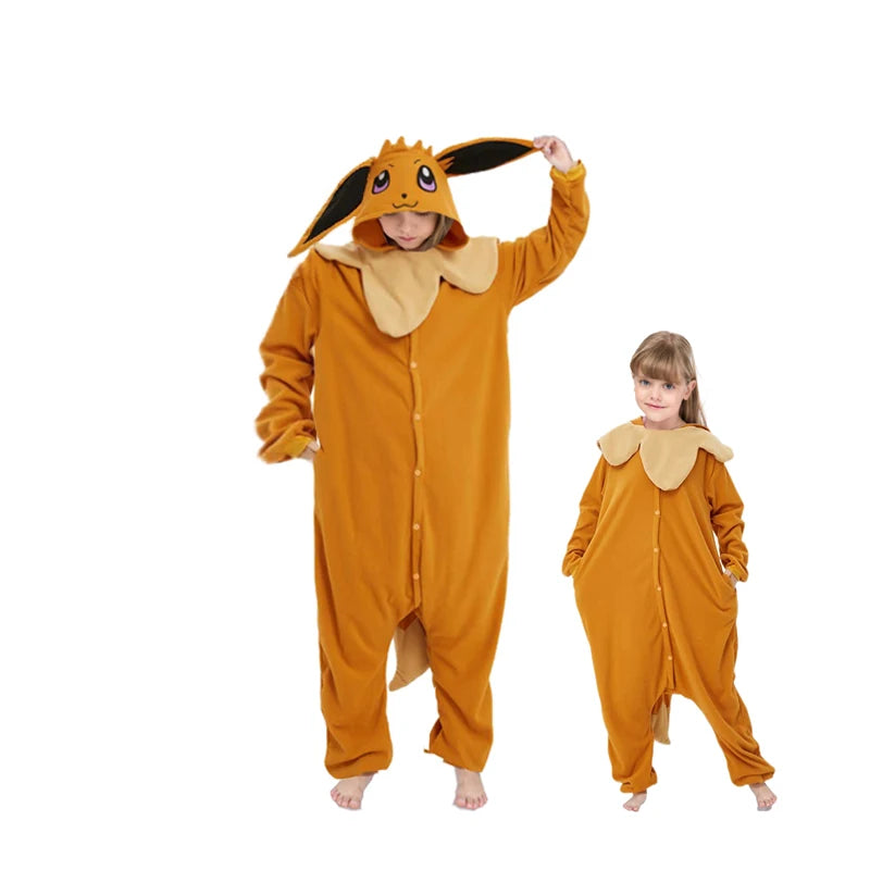 Kids Zipper Halloween Pumpkin Monster Onesie Pajamas Children Animal Whole Pijamas Cartoon Cosplay Girls Kigurumi Costume